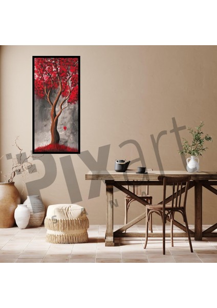 Dolunaydaki Kırmızı Ağaç Pixart Sanat Elmas Mozaik Tablo Diamond Türkiye 35*71 fiyatları