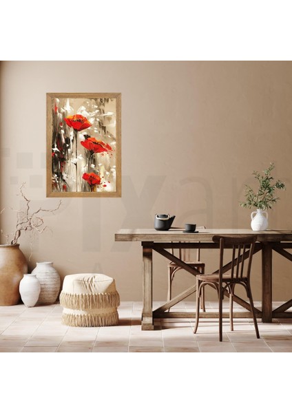 Yagli Boya Gelincik 40 x 60 Elmas Mozaik Tablo fiyatları