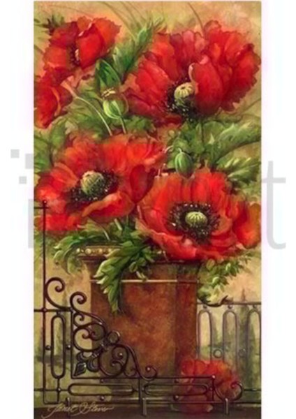 Gelincik 40 x 60 Elmas Mozaik Tablo