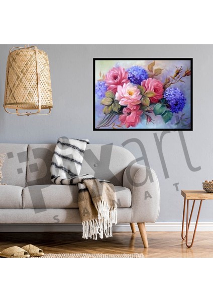 Çiçek Buketi Pixart Sanat Elmas Mozaik Tablo Diamond Türkiye 77*57 fiyatları