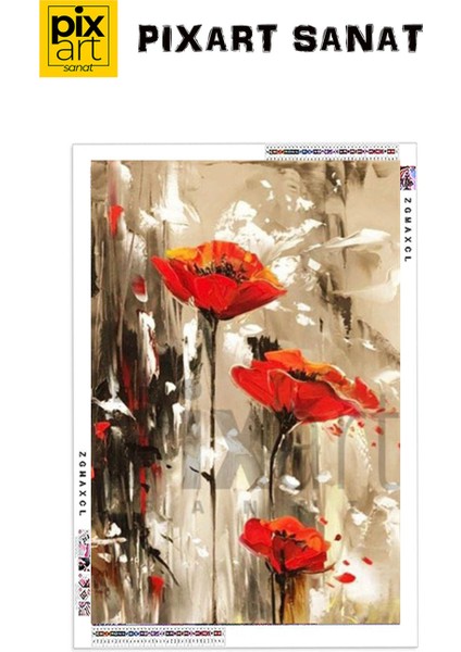 Yagli Boya Gelincik 40 x 60 Elmas Mozaik Tablo fırsatları