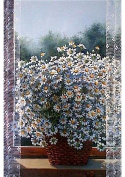 Minik Papatya Bahçesi Pixart Sanat Elmas Mozaik Tablo Diamond Türkiye 47*76