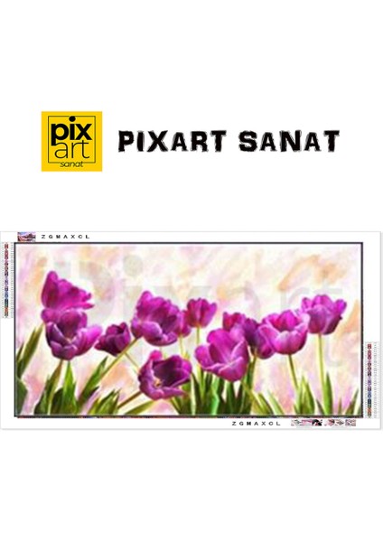 Mor Laleler Pixart Sanat Elmas Mozaik Tablo Diamond Türkiye 9948 fırsatları