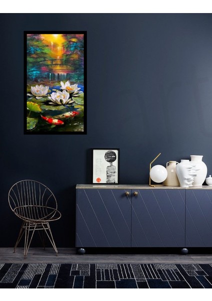 Lotus Çiçeği Pixart Sanat Elmas Mozaik Tablo Diamond Türkiye 38*63 modelleri
