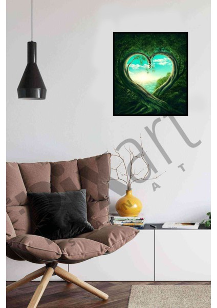 Ağacın Kalbi Pixart Sanat Elmas Mozaik Tablo Diamond Türkiye 48*58 modelleri