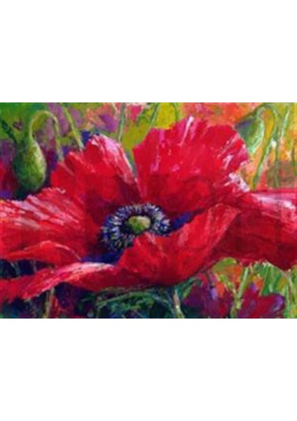 Gelincik Çizimi Pixart Sanat Elmas Mozaik Tablo Diamond Türkiye 71*53