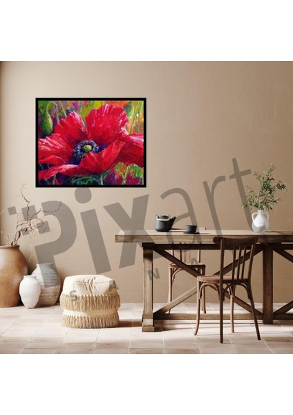Gelincik Çizimi Pixart Sanat Elmas Mozaik Tablo Diamond Türkiye 71*53 fiyatları
