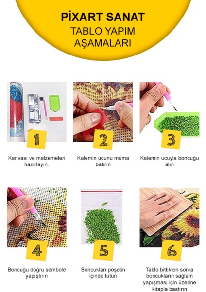 Işıltılı Karahindiba Pixart Sanat Elmas Mozaik Tablo Diamond Türkiye 48*68 indirimleri