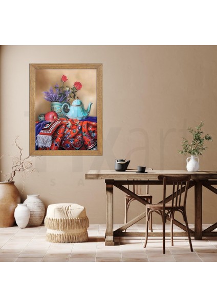 Mor Sümbüller Pixart Sanat Elmas Mozaik Tablo Diamond Türkiye 48*63 fiyatları