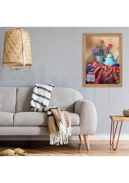 Mor Sümbüller Pixart Sanat Elmas Mozaik Tablo Diamond Türkiye 48*63 modelleri