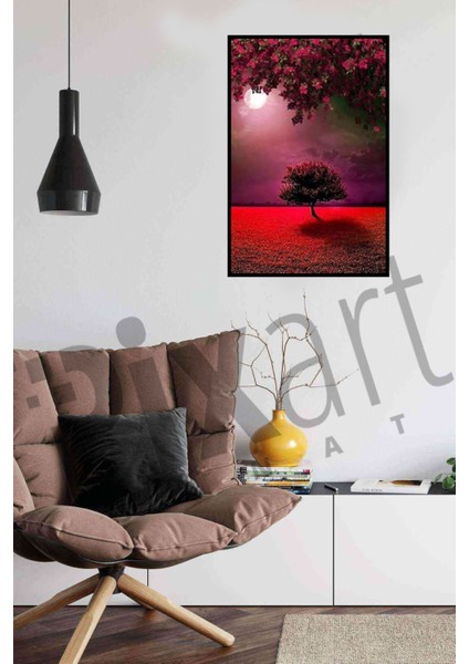 Kırmızı Doğa Pixart Sanat Elmas Mozaik Tablo Diamond Türkiye 38*58 modelleri