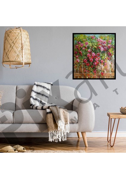 Bahçedeki Gül Köşesi Pixart Sanat Elmas Mozaik Tablo Diamond Türkiye 60*60 fiyatları