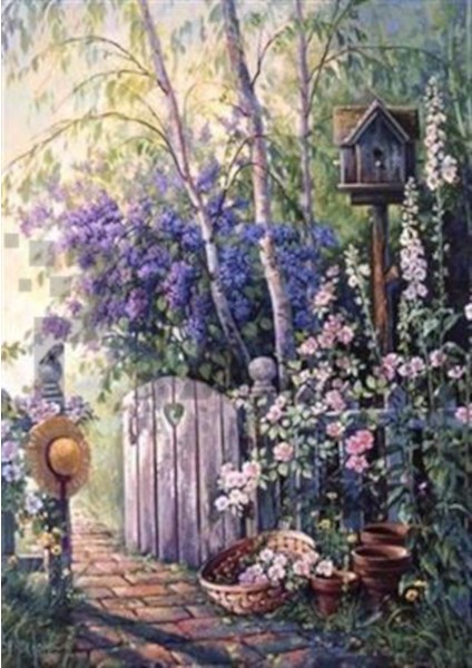 Evin Mis Kokulu Girişi Pixart Sanat Elmas Mozaik Tablo Diamond Türkiye 43*60
