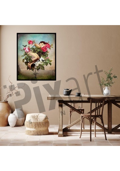 Güllerin Içinden Doğum Pixart Sanat Elmas Mozaik Tablo Diamond Türkiye 60*76 fiyatları