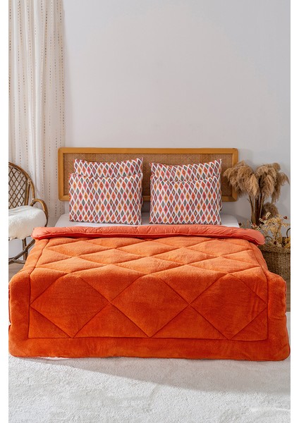 Kiremit Loura Çift Kişilik Çift Taraflı Lüx Wellsoft Yorgan 195x215 cm fiyatları