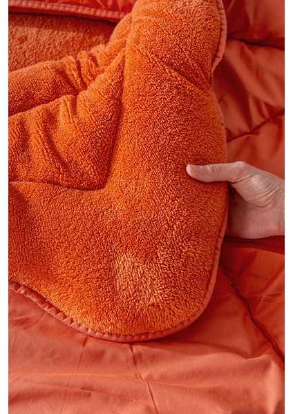 Kiremit Loura Çift Kişilik Çift Taraflı Lüx Wellsoft Yorgan 195x215 cm indirimleri