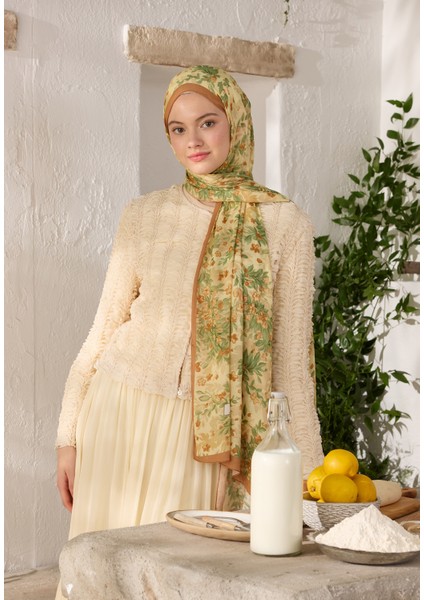 Emmett Desen Rami Şal Tarçın Kabuğu