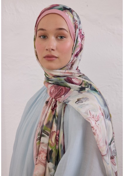 Nerıssa Desen Rami Şal Soft Pembe fırsatları