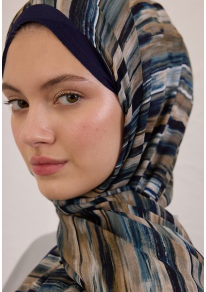 Deıa Desen Rami Şal Lacivert fırsatları