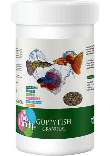 Guppy Fısh Granulat 100ML/50G Ynsmr