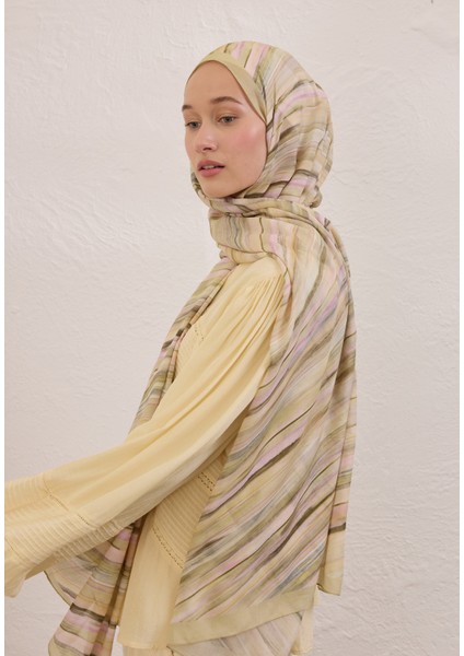 Deıa Desen Rami Şal Pastel Sarı fiyatları