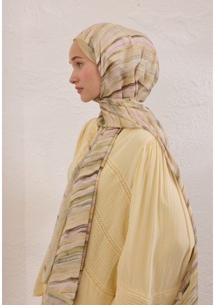 Deıa Desen Rami Şal Pastel Sarı modelleri