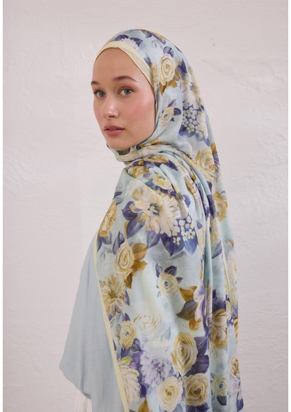 Magnolıa Desen Rami Şal Soft Sarı fiyatları