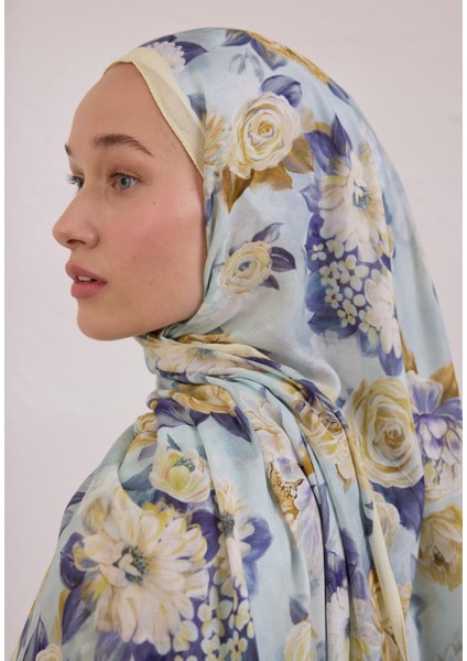 Magnolıa Desen Rami Şal Soft Sarı fırsatları