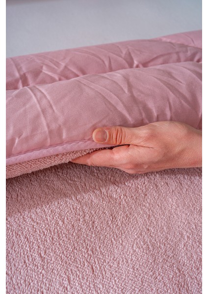 Pudra Loura Çift Kişilik Çift Taraflı Lüx Wellsoft Yorgan 195x215 cm fırsatları