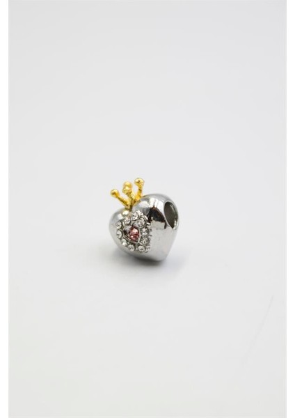 Pn Bileklik Kalp Charm - Gümüş