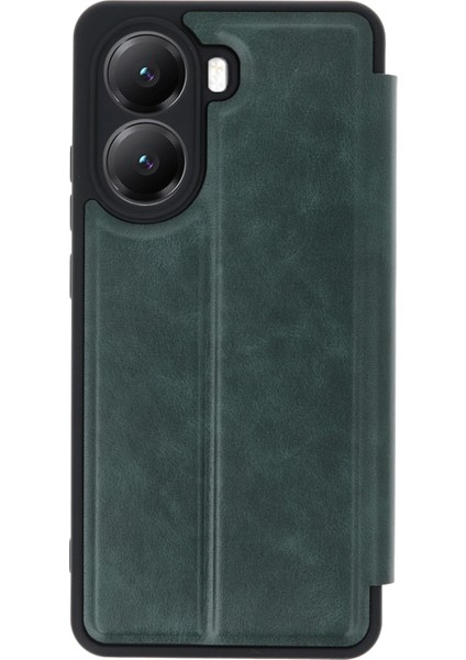 Xiaomi Poco X7 Pro Kılıf Flip Cover - Koyu Yeşil Ynsmr