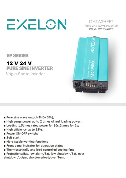 3000W 24V Tam Inverter