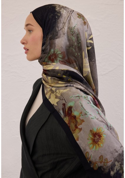 Dıtsy Leaves Desen Rami Şal Siyah fiyatları