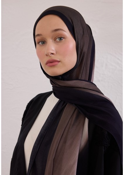 Color Brush Desen Rami Şal Siyah fırsatları