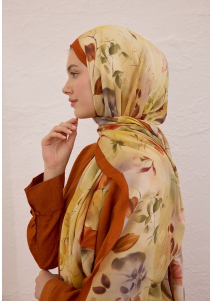 Sweet Wıllıam Desen Rami Şal Kiremit fiyatları