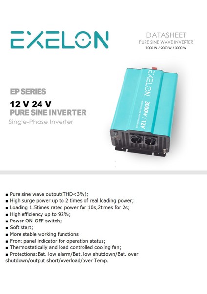 3000W 12V Tam Inverter
