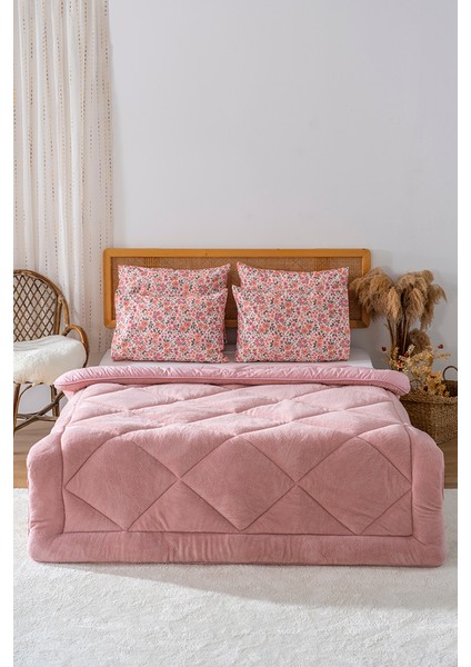 Pudra Loura Tek Kişilik Çift Taraflı Lüx Wellsoft Yorgan 155x215 cm fiyatları