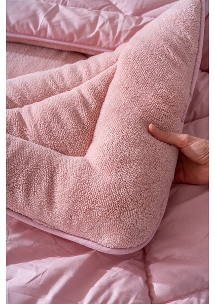 Pudra Loura Tek Kişilik Çift Taraflı Lüx Wellsoft Yorgan 155x215 cm indirimleri