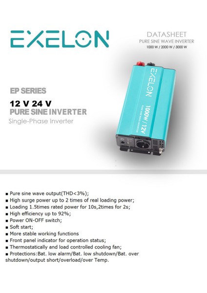 1000W 12V Tam Inverter
