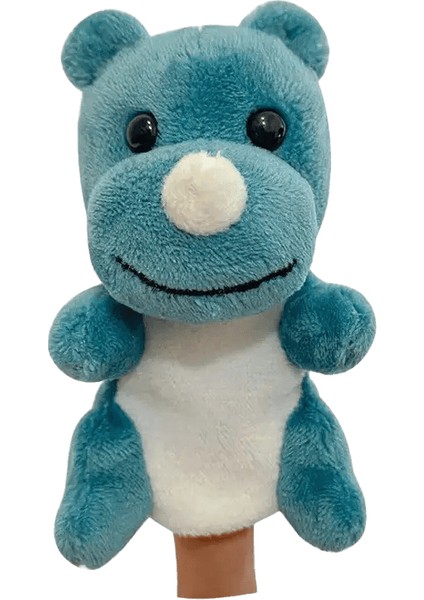 1pc Kawaii Peluş Bebek Yumuşak Doldurulmuş Hayvan Oyuncak Eğitim Bebek Parmak Kukla Oyuncak - Zürafa Aslan Kaplan Tavşan Yüksekliği: 9cm/renk: Hotpink (Yurt Dışından)