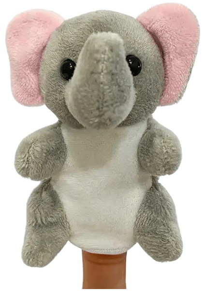 1pc Kawaii Peluş Bebek Yumuşak Doldurulmuş Hayvan Oyuncak Eğitim Bebek Parmak Kukla Oyuncak - Zürafa Aslan Kaplan Bunnyheight: 9cm/renk: Beyaz (Yurt Dışından)
