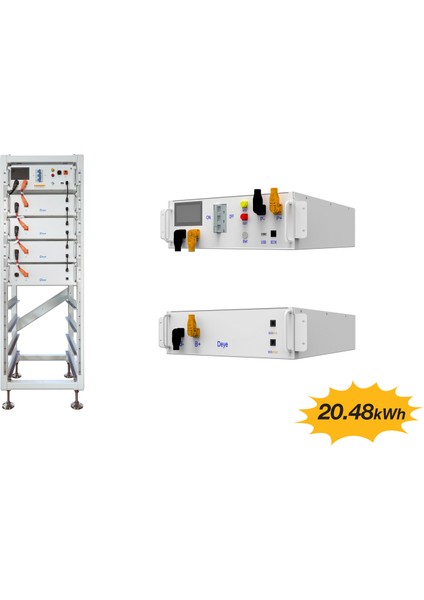 20.48KWH Yüksek Voltaj Lifepo4 Lityum Akü