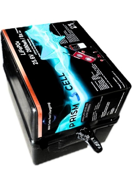 Prısmacell Lifepo4 25.6V 105AHTEKERLEKLI Sandalye Aküsü Engelli Araba Aküsü