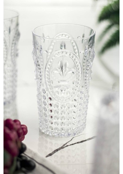 Akrilik Şeffaf Uzun Bardak