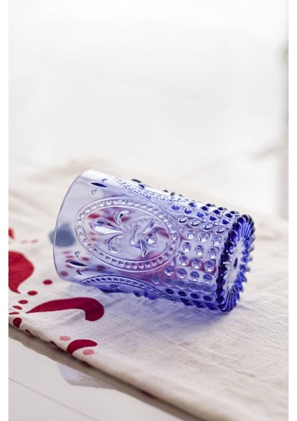 Akrilik Mavi 6 Lı Kısa Bardak fiyatları