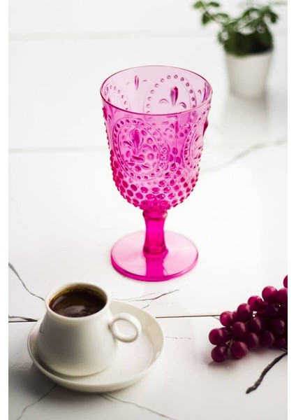 Akrilik Pembe Ayaklı Bardak fiyatları