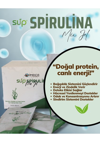 Spirulina Mix Jel – Bitkisel Takviye Edici Jel Formül