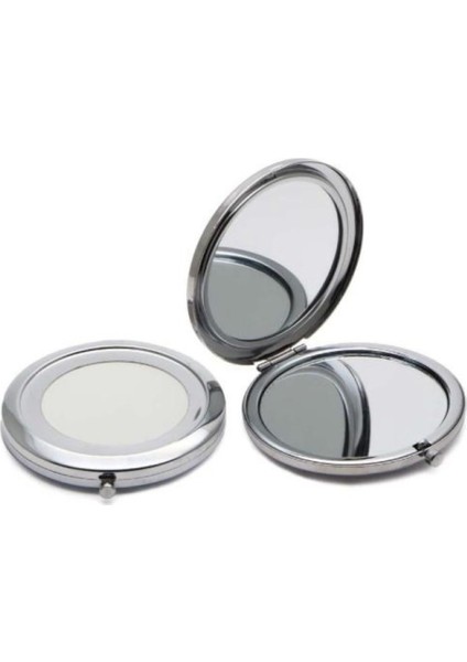 Promosyon Cep Aynası (Gümüş Renk)