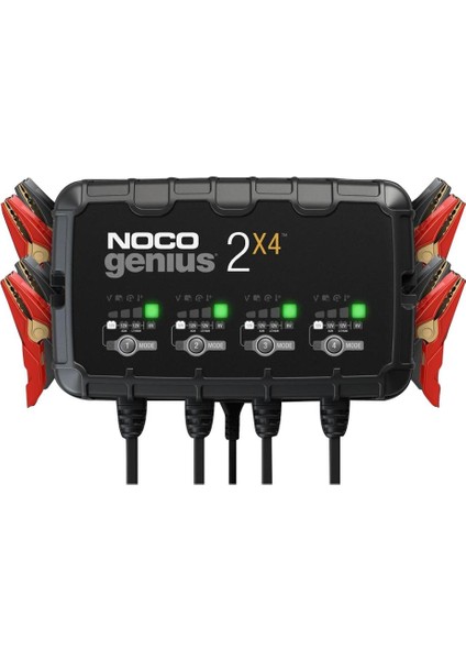 GENIUS2X4 6V/12V 40A Çoklu/4’lü Akıllı Akü Şarj ve Akü Bakım/desülfatör