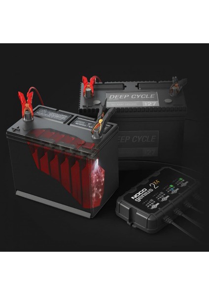GENIUS2X4 6V/12V 40A Çoklu/4’lü Akıllı Akü Şarj ve Akü Bakım/desülfatör